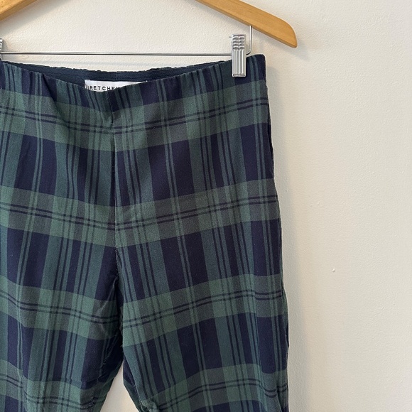 Gretchen Scott Gripeless Pull On Pants in Black Watch Plaid | Size Large - Picture 6 of 13